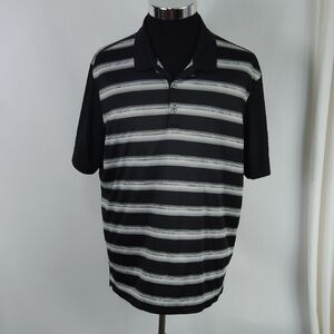 Adidas Climacool Striped Athletic Polo